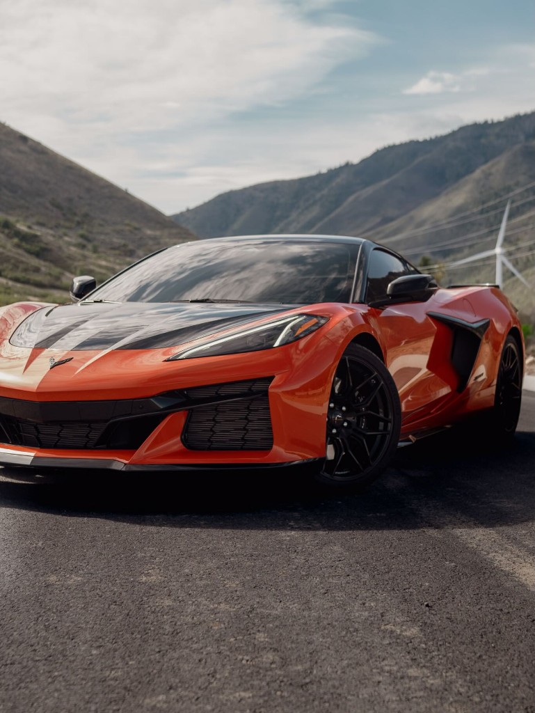 Orange Corvette C8 Z06 by Enhanced Auto Lab
